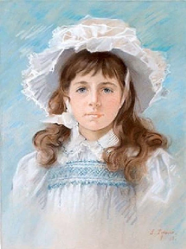 Edoardo Tofano-68-Ritratto di ragazzina